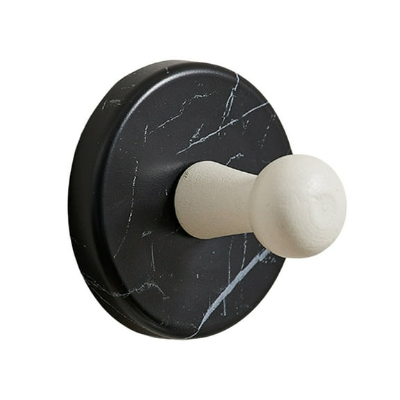 Strong Suction Cup Hooks for Bathroom (2-Pack) - Wooden Wall Hooks Hold 6LB, No Damage Towel & Coat Hangers for Shower, Glass Door & Mirror - Multi-Purpose Home Organization