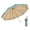 Dark Green&Khaki, variant on Floral Edge Compact Umbrella Folding Anti-UV Parasol with Hook Handle Sunproof Rainproof & Windproof Umbrella