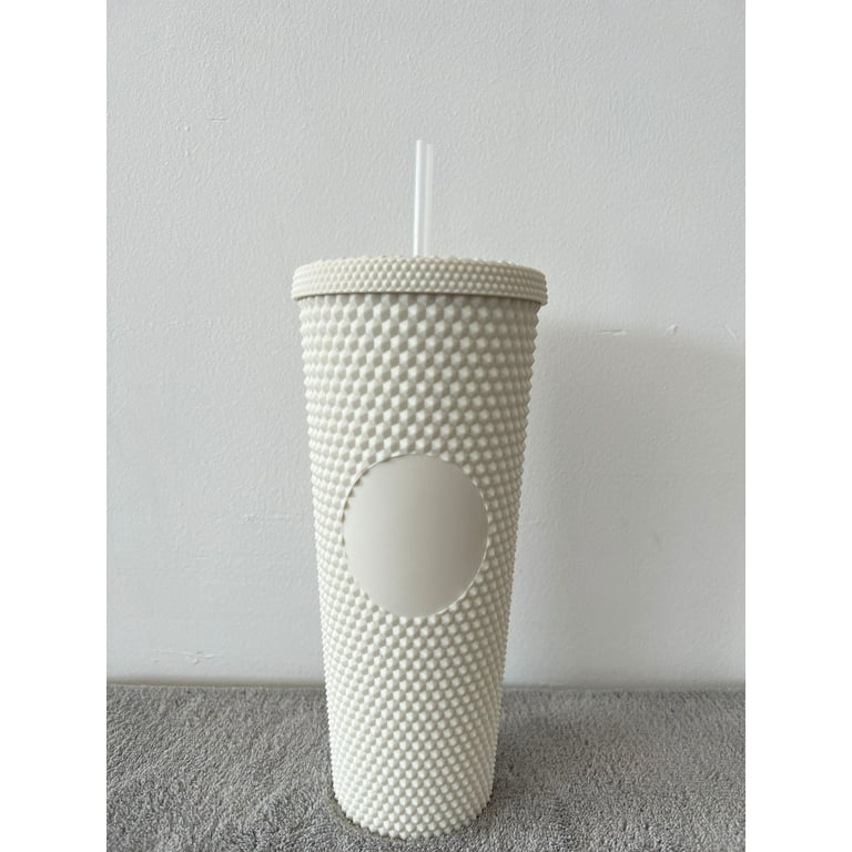 Happon Studded Diamond Plastic Tumbler 24 Oz, Ice Coffee Cup with