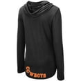 thumbnail image 3 of Women's Colosseum Black Oklahoma State Cowboys My Lover Lightweight Hooded Long Sleeve T-Shirt, 3 of 3