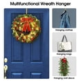 thumbnail image 4 of Christmas Wreath Hanger 12 Inches Door Hanger Hook Stainless Heavy Duty Wreath Holder Metal Wreath Hook for Christmas Decoration, 4 of 4