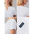 thumbnail image 3 of Adar Addition Scrubs For Women - Notched V-Neck Scrub Top, 3 of 7