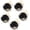 Black, variant on 5pcs Pearl Beaded Satin Wrist Corsage Artificial Flowers, Women Corsages Wristlet Décor for Prom/Wedding/Anniversary, etc. (Burgundy)