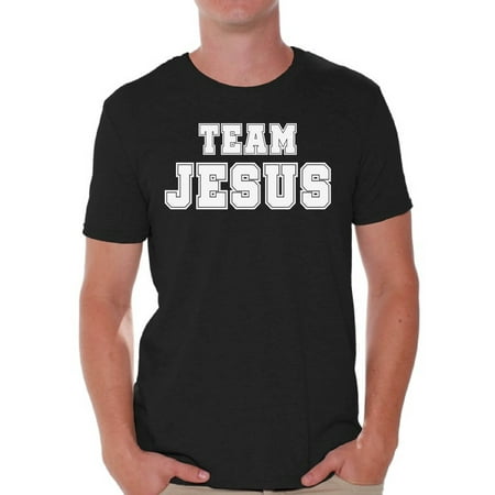 Awkward Styles Christian Clothes for Men Team Jesus T Shirt for Men Christian Mens White Shirts Team Jesus T-Shirt Christ Tshirt for Men Christian Gifts Jesus Shirts Jesus Clothing Collection for Men
