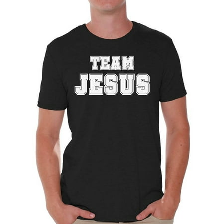 Awkward Styles Christian Clothes for Men Team Jesus T Shirt for Men Christian Mens White Shirts Team Jesus T-Shirt Christ Tshirt for Men Christian Gifts Jesus Shirts Jesus Clothing Collection for