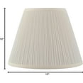 thumbnail image 4 of MAYSYDES Hardback Empire Transitional Spider Lamp Shade, Pleated Off-White,, 4 of 5