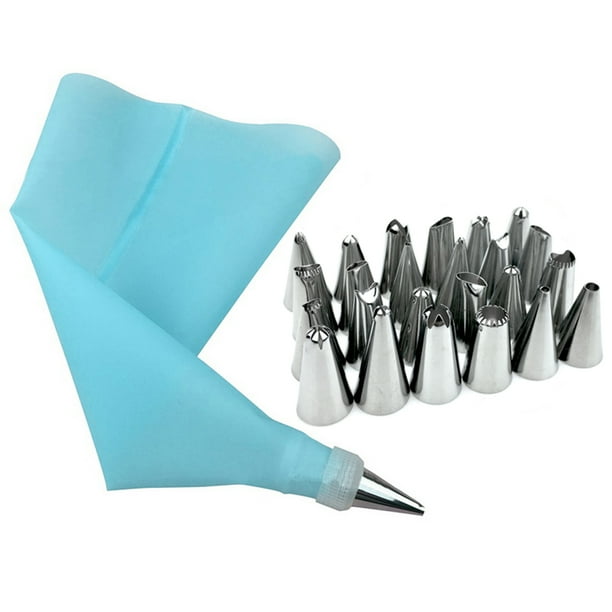 Bolsa de Pastelería de Silicona Wosthever 26 unids/set Herramientas de decoración Azul