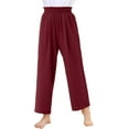 thumbnail image 2 of KISSMODA Girls Casual Pants High Waist Wide Leg Flowy Loose Long Trousers 4-14 Years, 2 of 4