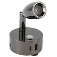thumbnail image 1 of Lampe de Lecture pour VR, Projecteur DEL pour VR 12 V-24 V à Intensité Réglable avec Interrupteur Tactile et Port USB, Lumière Intérieure Murale Rotative pour VR, Lampe de Chevet pour, Fourgonnette, Bateau, Remorque, Autocaravane, 1 of 7