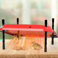 thumbnail image 2 of 2X Electric Chick Brooder Heating Plate Adjustable Height Chick Cage Heater Chicken Warmer US Plug, 2 of 6