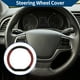 thumbnail image 2 of Cubierta de volante de cuero artificial PU Unique Bargains, protector de volante de coche de 14.96" en negro y burdeos con patrón de fibra de carbono, 1 pieza, 2 of 6