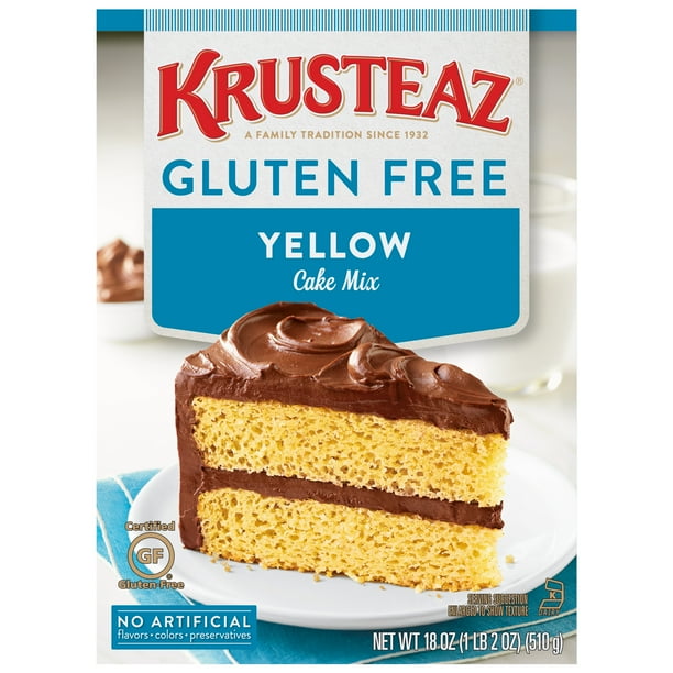 Krusteaz Gluten Free Yellow Cake Mix 18 Oz Box Walmart Com