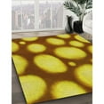 thumbnail image 3 of Ahgly Company Machine Washable Indoor Rectangle Transitional Yellow Area Rugs, 8' x 10', 3 of 7