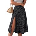 thumbnail image 2 of Falda de mujer, falda con estampado floral, falda con estampado floral, falda con abertura, la mejor en su clase, 2 of 6