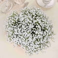 thumbnail image 2 of WEISIPU 16pcs Artificial Full Star Greenery Spray, Real Touch White Fake Flowers for Wedding Bouquets, Centerpieces, Floral Arrangements and Decorations, 2 of 7