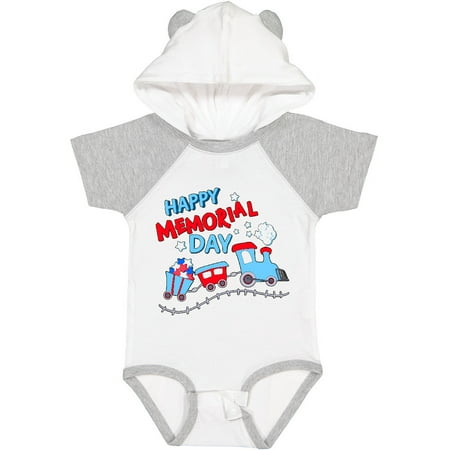 

Inktastic Happy Memorial Day Train Gift Baby Boy or Baby Girl Bodysuit