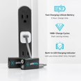 thumbnail image 2 of Pale Blue Lithium Ion Rechargeable 9V Batteries - 2 Pack, 2 of 5