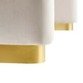 thumbnail image 6 of Koda Performance Velvet Waterfall Ottoman in Brass Almond, 6 of 10