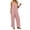 Pink, variant on Women's Casual Sleeveless Wide Leg Jumpsuit with Pockets Loose Fit Summer Lounge Outfit