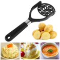 thumbnail image 3 of Folding Potato Masher Baby Food Smasher With Black Handle Vegetable Masher Potato Ricers Potato Ricer Masher For Mashing Potatoes Fruits And Baby Food, 3 of 4