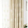 thumbnail image 2 of VOGOL Floral Pattern Embroidered Elegant Grommet Curtains, 70% Blackout Polyester Drapes for Bedroom, Window Treatment Panels, Beige, 52"x96", 2 of 5