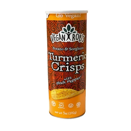 Vegan Robs Potato and Sorghum Turmeric & Pepper 5 Oz - 6 Pack
