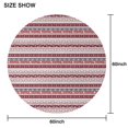 thumbnail image 6 of Red Christmas Folk Pattern Round Tablecloth 60"x60",Wrinkle Wipeable Table Cloth for Kitchen Dining Room Picnic Patio Party, 6 of 6