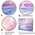 thumbnail image 3 of Designart "Pink Geyser Dream In Kawaii Landscape II" Geyser Floater Framed Canvas Art Print, 3 of 5