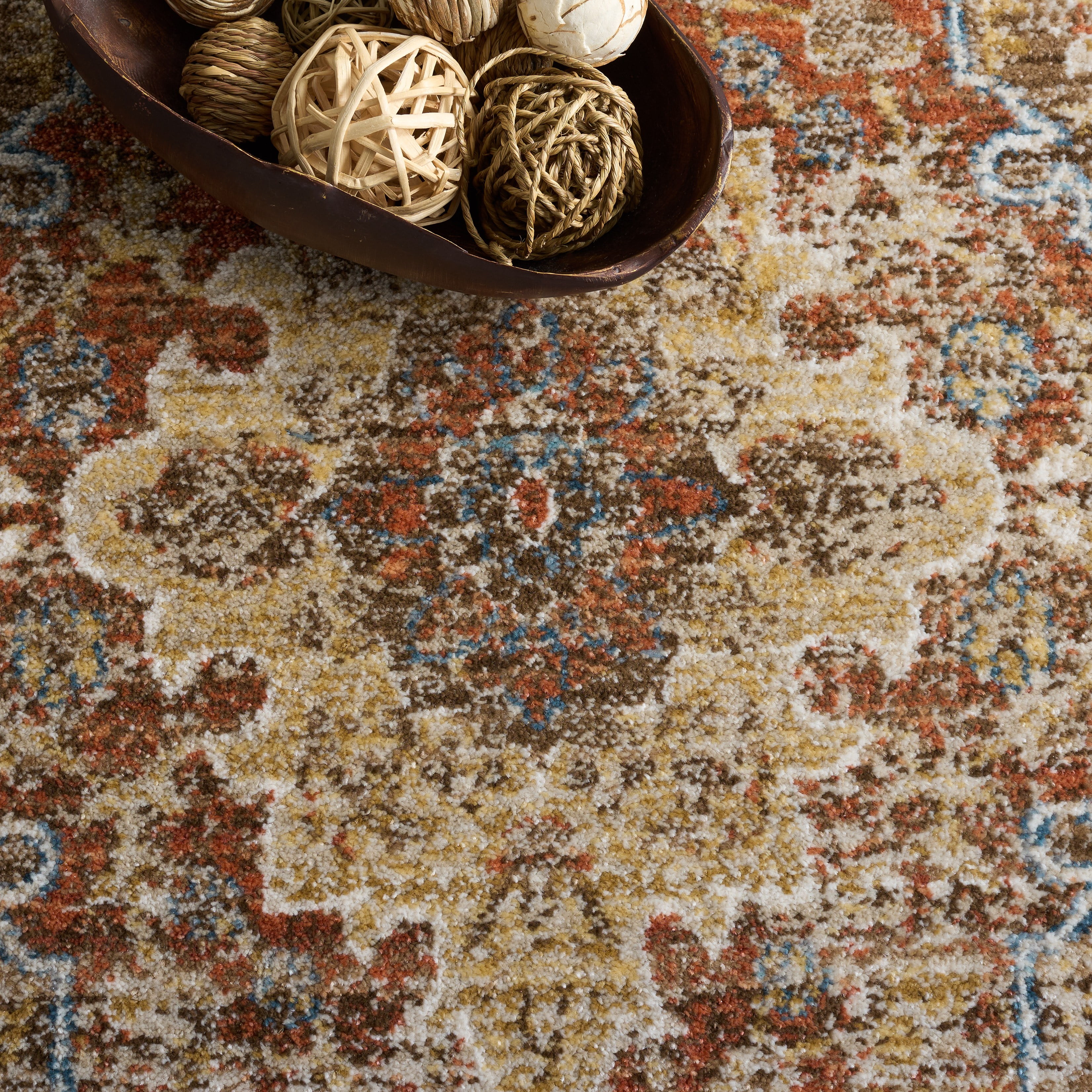 SAFAVIEH Bijar Rhona Oriental Runner Rug, Brown/Rust, 2'3" x 8'