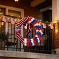 thumbnail image 5 of Outdoor Wreaths for Front Door, 4th of July Decorations Patriotic Wreath, Artificial Wall Wreath for Home Front Porch Decor, 5 of 7
