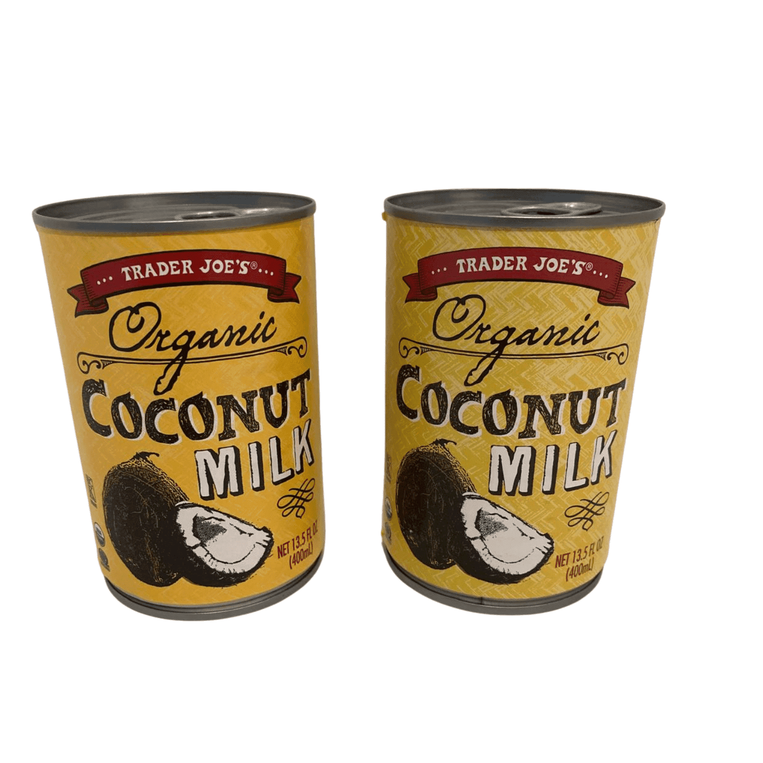Trader Joe's Organic Coconut Milk & Cream 13.5fl oz 400ml (3 Cans
