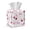 Pink Bow Cherry, variant on COEQINE PU Leather Square Tissue Box Cover, Snap Closure for Easy Refill & Storage, Universal Decorative Tissue Holder for Home Bedroom Car Office Desk, Pink Bow Cherry