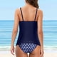 thumbnail image 4 of Trajes de baño tankini para mujer Trajes de baño de dos piezas con espalda de tiras y estampado conservador para mujer Traje de baño de dos piezas para mujer, 4 of 9