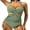 Green, variant on Women Sexy Criss Cross Halter One Piece Swimsuit Monokini Cutout Tummy Control Bathing Suit Swimwearg