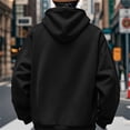 thumbnail image 4 of Caqnni Men's Brushed Comfy Hoodie Lightweight Athletic Running Jackets Workout Long Sleeve Sweatshirts (XXL,Black), 4 of 9