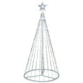 thumbnail image 3 of Northlight LED Lighted Show Cone Outdoor Christmas Tree - 4' - Pure White, 3 of 10