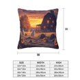 thumbnail image 3 of Halloween Throw Pillow Covers, Halloween Farm Pumpkin Ghost A Square Pillow Cases with Invisible Zipper for Halloween Decorations, Farmhouse Halloween Decor 20x20, 3 of 7