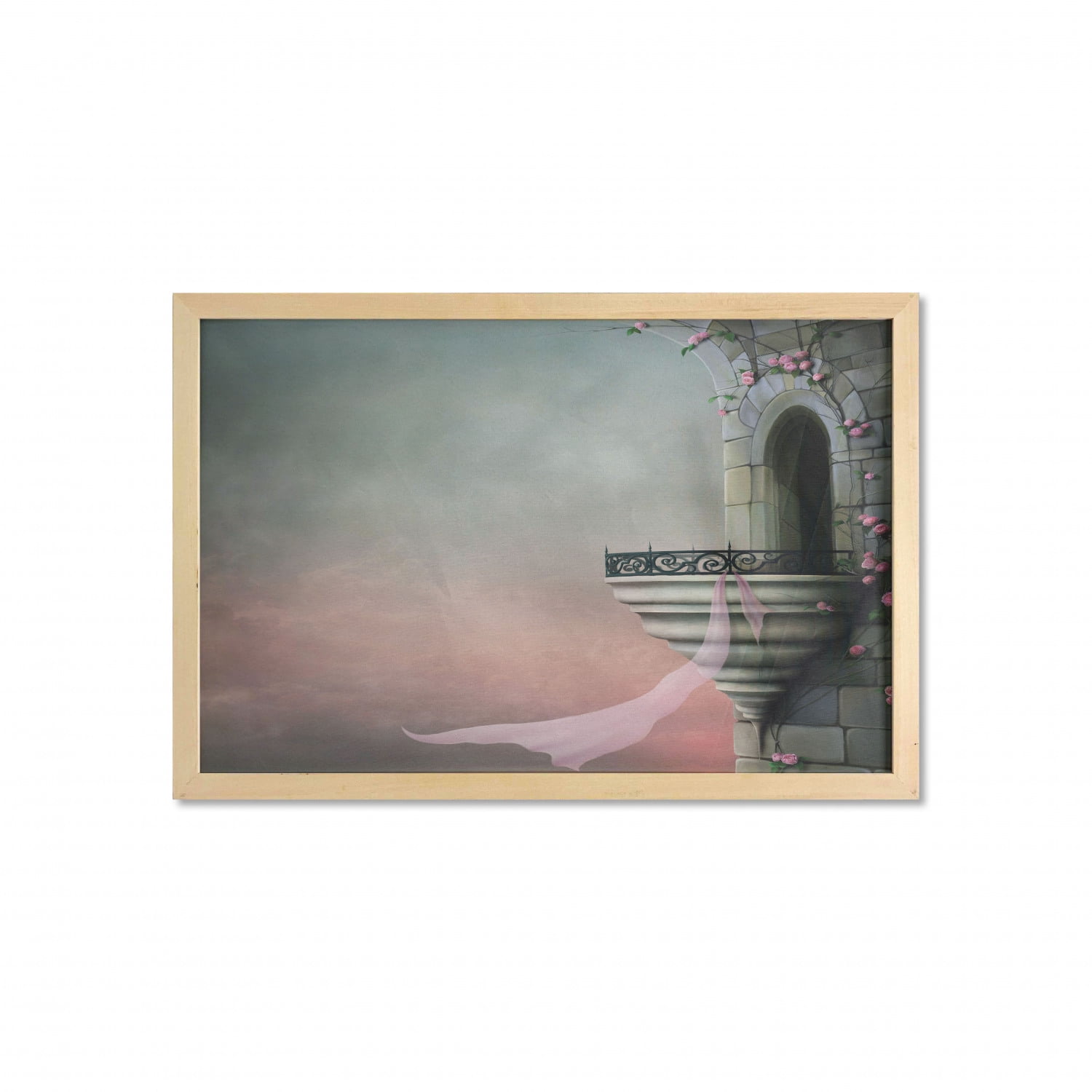 Gothic Balcony Giclee Canvas Picture Art 
