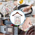 thumbnail image 3 of Easter Kitchen Towels Set of 4, Water Absorbent Dish Towel, Spring Bunny Feet Eggs Floral Herb Wooden Plank Decorative Hand Towels - Quick Drying Cloth for Cooking Baking, 18x28 Inch, 3 of 8