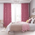thumbnail image 2 of Cortinas para el hogar, cortinas para puertas, hermosas cortinas terminadas con sombreado de luna y estrella para dormitorio, sala de estar y estudio, 2 of 5