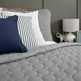thumbnail image 6 of Southshore Fine Linens Oversized Quilt Bedding Set lightweight, soft coverlet bedspread 3-Piece with two matching shams, Chevron Sand, Full / Queen, 6 of 7