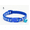 Blue, variant on Paw Print Bell Collar for Puppy Cat, Pet Collar for Small Cats and Dogs Adjustable Nylon Collar w/ Bell, 1pc (Adjustable Length 7.48in - 12.60in)
