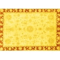 thumbnail image 1 of Ahgly Company Machine Washable Indoor Rectangle Abstract Yellow Modern Area Rugs, 8' x 10', 1 of 4