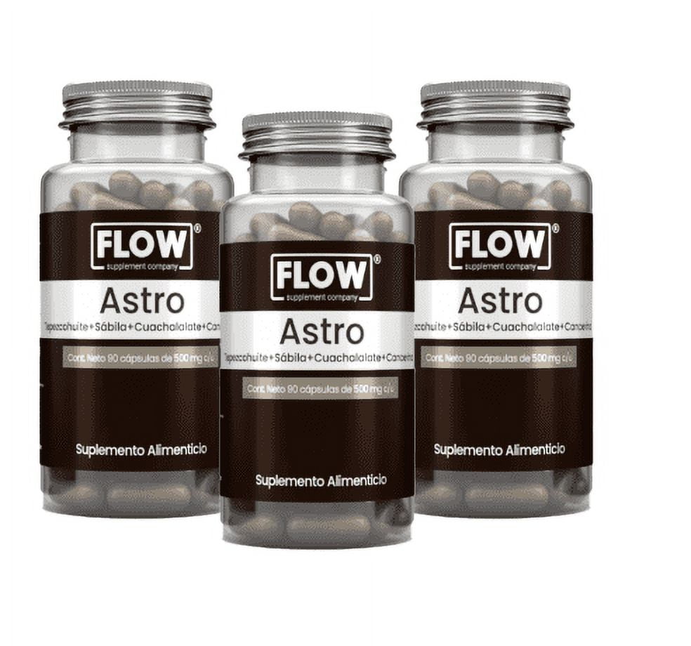 Flow Supplements 3 Pack - Astro Tepezcohuite, Sábila, Cuachalalate y ...