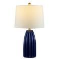 thumbnail image 3 of SAFAVIEH Kayden 25.5 in. Textured Ceramic Table Lamp, Navy Blue, 3 of 4