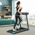 thumbnail image 4 of Gymax Electric Folding Treadmill Portable Cardio Running Machine w/ APP Control Blue, 4 of 10