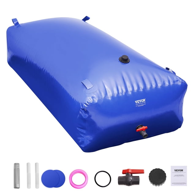 Bolsa de agua VEVOR plegable de PVC azul de 1000 L/264 galones