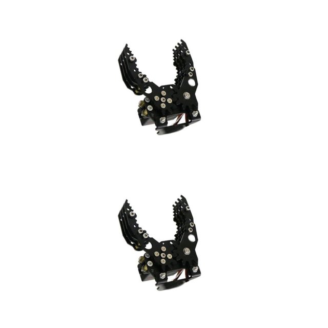 Tholdsy G6 DIY Metal Robotic Robot Mechanical Claw Standard negro 2Conjunto