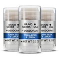 thumbnail image 1 of Desodorante sin aluminio para hombres de Bravo Sierra paquete de 3 - Contiene ingredientes naturales - Protección duradera contra el sudor y el olor durante todo el día - Haba tonka y limón 3.2 oz - S, 1 of 5