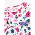 thumbnail image 5 of Touched by Nature Baby and Toddler Girl Organic Cotton Long-Sleeve Dresses 2pk, Garden Floral, 6-9 Months, 5 of 6